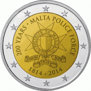 2 EURO 2014 Maltese politie UNC Malta